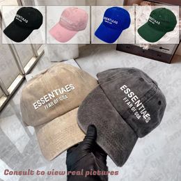 Luxury Baseball Cap Ess Bap Peaked Designer Hat a la impresión tridimensional Lienzo de color sólido Sombrero Camisero