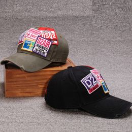 Casquette de baseball de luxe pour hommes chapeau de mode chapeau de créateur chapeau de promotion d'été logo D2Q2 chapeau sport loisirs chapeau de soleil réglable ajustement 24 couleurs nouveau chapeau d'impression
