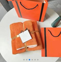 Luxe badhanddoekenset koraal fluweel designer handdoek brief gezicht handdoeken absorberende heren dames washandjes handdoeken
