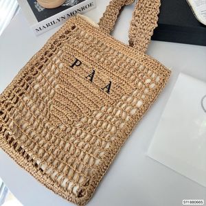 luxe strandtas designer geweven tote strandtassen breien winkelen handtas gebreide vrouw luxe handtassen merk vakantie casual bakken tassen dames schoudertas dhgate