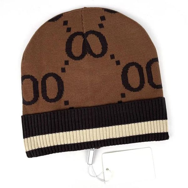 Gorros de lujo diseñador Winter Bean hombres y mujeres Diseño de moda sombreros de punto otoño gorro de lana letra jacquard unisex cálido sombrero de calavera n232a