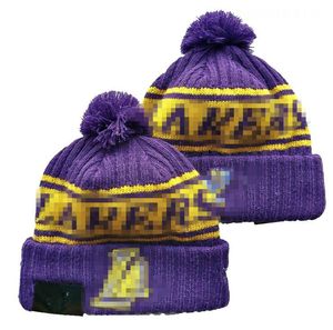 Bonnets de luxe Lakers Beanie Los Angeles LAL designer hiver hommes femmes design de mode chapeaux en tricot automne casquette en laine lettre jacquard unisexe crâne chaud Sport Knit hat A16