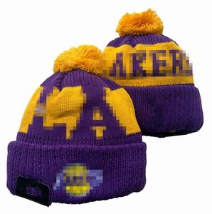 Luxe mutsen Lakers Beanie Los Angeles LAL ontwerper Winter heren dames Fashion design gebreide mutsen herfst wollen muts letter jacquard unisex warme schedel Sport Gebreide muts A1