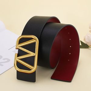 Ceinture de luxe en cuir véritable pour femme, large, solide, lettres élégantes, boucle lisse, 4 couleurs, largeur 7 0cm211Y