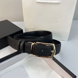 Ceinture de luxe pour femmes designer simple ceinture noire ceintures pour hommes plaqué or boucle ceinture en cuir véritable couleur unie largeur 3,4 cm cinturon bureau formel fa012