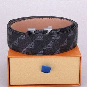 Cinturón de lujo Mujeres Hombres Cinturones de cuero de diseñador Ancho 3.8 cm Diseñador ceinture Negro Marrón oro Letras hebilla 08IW #