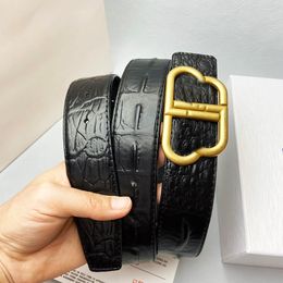 Ceintures de luxe pour hommes Designer Ceinture en cuir véritable Marque Ceinture Lettre B Boucle Ceinture de mode Largeur 3,8 cm Mode Ceinture pour femme Ceinture