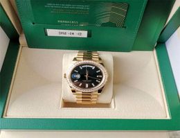 Luxury BF Maker New Version 18K Rose Gold Diamond Mezel 40 mm cadran automatique Fashion Men039s Watch Wristwatch5764545