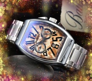 Luxe grand cadran hommes montre 43mm semaine calendrier en acier inoxydable affaires décontractées arabe chronométrage numérique deuxième quartz lumineux Montre-bracelet populaire Montre De Luxe