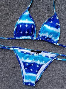 Bikinis de luxe MAINTRESSUS PUSDED PUSHEMENTS FEMMES Deux de maillots de bain deux pièces en plein air Bandage de vacances Bandage de bandage S-xll