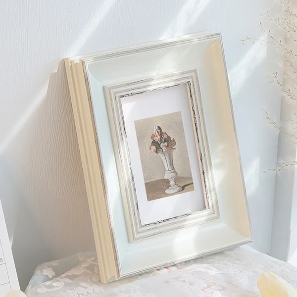 Luxury Birthday PO Frame Souvenirs Small Picture Creative Frame Famille Custom Coupte Children Marco Para Fotos Home Supplies 240403