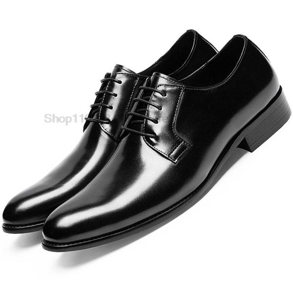 Lujo negro marrón oxford estilo novio diseñador vestido mejor hombre zapato cuero genuino Original hecho a mano zapatos de negocios para hombres