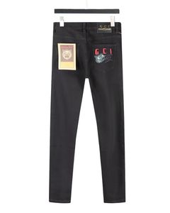 Luxe zwarte G jeans voor heren modieuze gewassen jeans comfortabele en zachte herfst- en winter buitensportbroek motorrijbroek G888-8