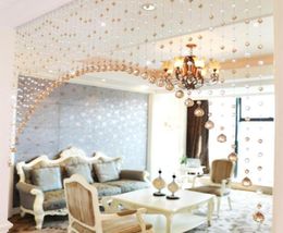Boute de luxe Crystal perles rideaux Porte de salon Décorations de fenêtre de chambre