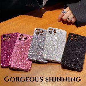 Luxe Bling Cristal Diamant Téléphone Shell Couverture pour iPhone 14 Pro Max 13 12 11 Couverture De Mode De Protection Luxueux Cas Capa