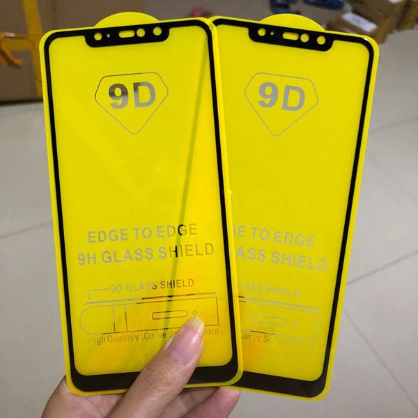 Protecteur d'écran en verre trempé 6D / 9D à couverture complète AB colle bord à bord POUR Samsung Galaxy S7 M10 M20 J8 J8 PLUS A8S A30 A50 100pcs / lot