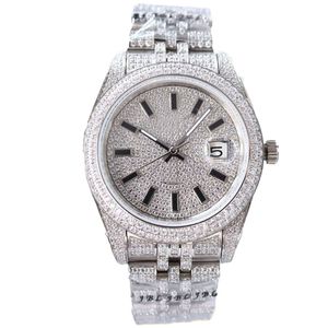 Montre de luxe en diamant bling glacé, montre de styliste pour hommes, montres de haute qualité, mouvement automatique, Montre de luxe 41MM