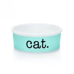 Luxury Blue Bone China Cat Bowls Diseñador de mascotas de cerámica Suministros Cat Dog Bowl Catdogsuper1st2732