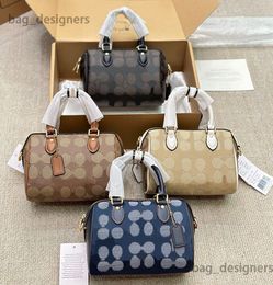 Luxury Boston Bag Designer Handbag Women Mini Business Travel Business Tote Zipper Opening Designer Pouteau