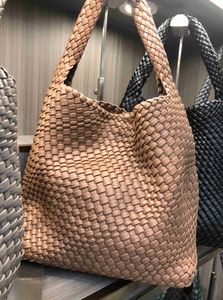 Botegas Be V – sac tissé de luxe pour femmes, sac à bandoulière, grand sac fourre-tout en cuir souple, sac mère automne et hiver, sac sous les bras paresseux