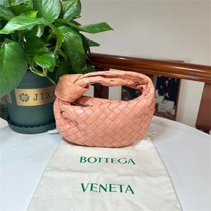 Luxe Bottegass Tas Baojia Mini Jodie Cloud Honing Perzik Kleur Geweven Stijl 23 Teller Venetass Lederen Tote Handtassen