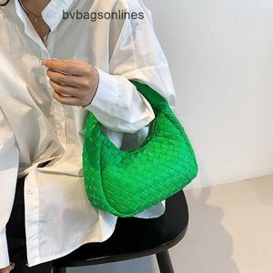 Luxe Bottegs Venets Jodie Bag Fashion Candy Color Woven Cloud Bag Small Crowd Design Dumpling Knoopte Handtas enkele schouder Kruis met origineel 1: 1 Logo