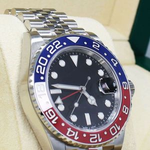 Luxe Bp Factory 3235 automatisch uurwerk GMTII Pepsi 126710 saffier herenhorloge Horloges Noctilucent originele doos