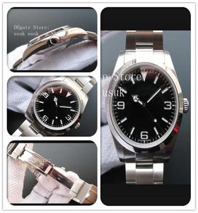 Luxe BP Factory Polwatches Explorer 214270-77200 214720 39mm roestvrij staal Azië 2813 Beweging Automatische Mannen Watches