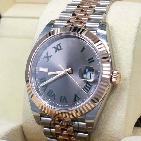 Luxury BP New Factory Wrist Wrist Wrists Sapphire 41/36 mm Gris Grey Gold Two Tone 126331 MÉCANIQUE ASIA 3235 AUTOMATIQUE MONTRES MENS