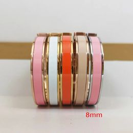 Bracelet de luxe Bracelet de créateur de 8 mm de large bracelet 18K Gold Bracelet pour femmes bracelet bracelet Bracelet