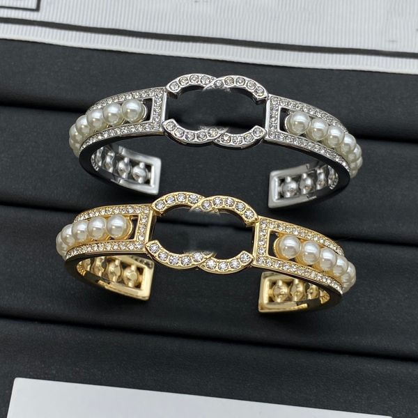 Bracelet Bracelet Designer Classic Crystal Bracelet Designer Fomen Cuff Bangle Bangle en acier inoxydable Designer Bijoux de bijoux