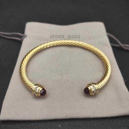 Bracelet de luxe Bracelets de créateur de pulser des femmes femmes hommes hommes argentés en or perle x bracelet manchette en forme david y bijoux bijoux de Noël dy bijoux
