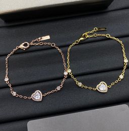 Luxe armband Designer merk mode dames sieraden cadeau diamant bedel armband mode trendy love diamant hanger gold sieraden cadeau accessoires