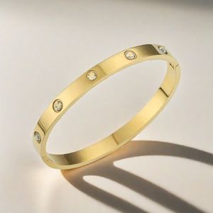Bracelet de luxe bracelet manchette bracelet à vis bracelet en acier titane luxe or rose 18 carats populaire ne se décolore pas couleur bracelet tendance accessoires en acier inoxydable