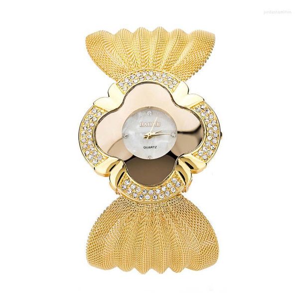 Montre Bracelet de luxe pour femmes diamant brillant papillon maille ceinture dames Quartz mode montres décontractées