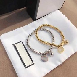 Bracelet de luxe femmes perles pendentif haute qualité classique lettre Bracelets mode simplicité unisexe bijoux Bracelet Memorial Da307v