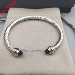 Bracelets de luxe brillants en zircone cubique 5A pour femmes, couleur argent, manchette pour fête de mariage