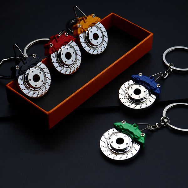 Porte-clés de luxe avec Rotor de frein, porte-clés de voiture de styliste, Design en métal fait à la main, accessoires pendentif de sac pour hommes et femmes