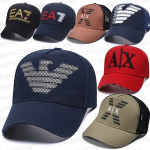 Brand de luxe Axe Baseball Caple Armanni Classique Hat Classic Men's Men's Eagle Rossed Broidered Hat Women's Fashion Hat Camilier de haute qualité Chapeur de luxe Brand de sport