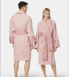 Luxe merk badjas Heren klassieke katoenen badjas heren en dames merk nachtkleding kimono warme badjassen homewear unisex badjassen 8 maat L6