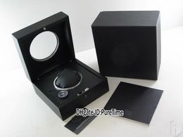 Nouveau verre en bois noir Sunroo boîte de montre en bois en gros boîte de montre originale pour hommes et femmes avec carte de certificat sac en papier cadeau HUBBOX Puretime