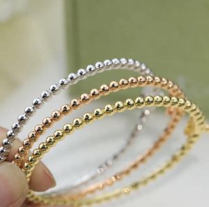 Luxury merk armband ontwerper vrouw charm drie kleuren rose geel wit goud armbanden man mode sieraden hoogwaardige roestvrijstalen feest geschenk met doos
