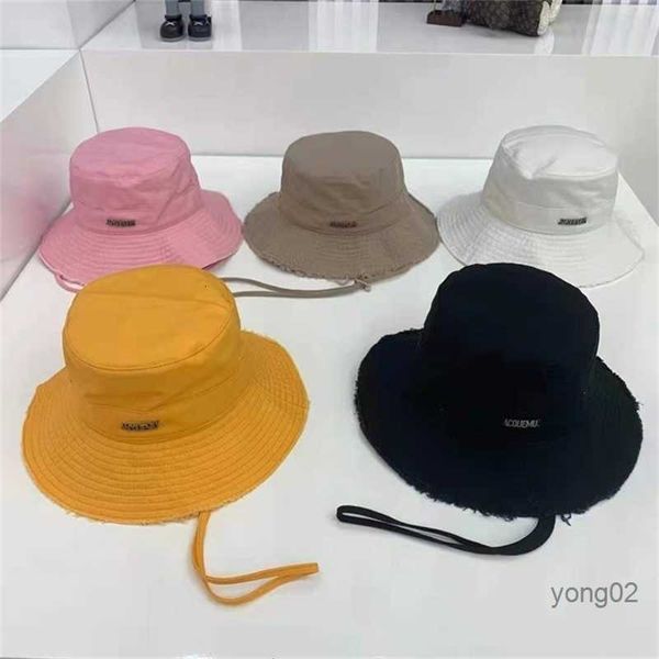 Marca de lujo Sombreros de cubo Gorras de sol Bordado con etiqueta interior Panamá Bob Cuenca Cap Pescador al aire libre 210817