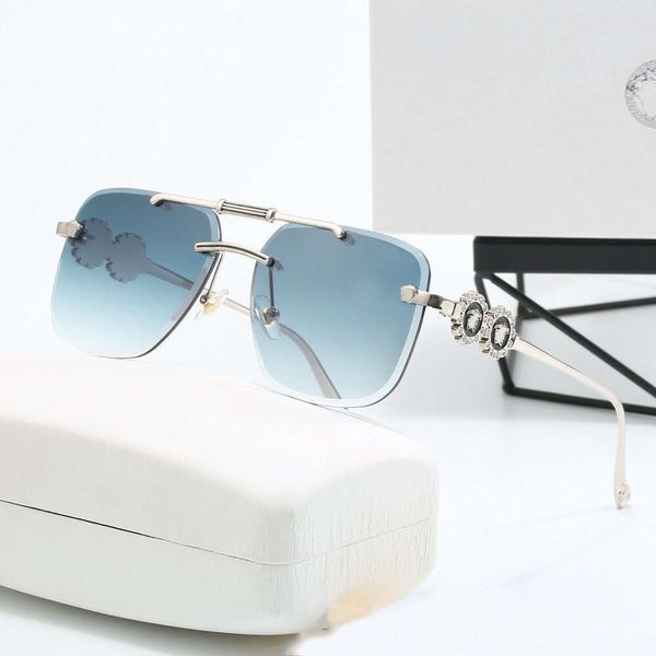 Brands de luxe Mode décontractée Lunettes de soleil sans cadre Designers des lunettes de soleil polarisées à haute définition pour femmes Lunettes de soleil élégantes avec boîte d'origine