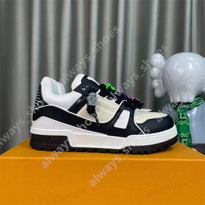 Luxe merk casual schoen Designer Trainer Maxi Small Fat Ding Sneakers voor heren en dames Mode Leer Donkey Merk Dubbele sneakers B22 35-45 A37