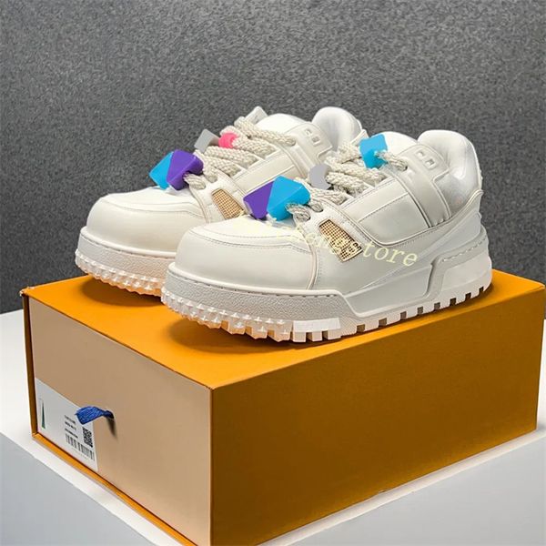 Luxury Brand Casual Shoe Designer Trainer Maxi Small Fat Ding Men and Women Sneakers Fashion Donkey Brand Double Sneakers B5