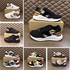 Marque de luxe hommes chaussures décontractées concepteur en cuir véritable vintage classique baskets à carreaux chaussures Vintage mode tissage coton tissu formateur pour homme chaussures de haute qualité