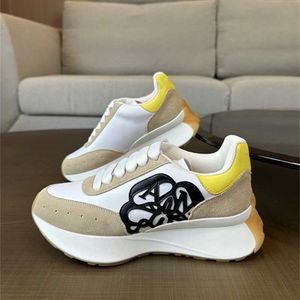 Chaussures de sport de marque de luxe Baskets de créateurs Hommes Femmes Chaussures de course Piste Triple Blanc Chaussures de basket-ball Entraîneur en cuir Nylon Plate-forme imprimée Chaussures de course