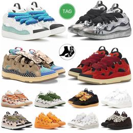 Marque de luxe Chaussures décontractées Lavin Cuir Curb Hommes Femmes Baskets Chaussures de Nappa Platformsole Lavina Lavine Lavins Trainer Tops  Lanvin Lanvins 【code ：L】 Shoes