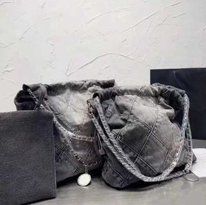 Marque de luxe CC Denim sacs à bandoulière classique Jean Shopping sac fourre-tout avec sacs à main à l'intérieur du matériel de chaîne en argent nouveaux sacs à main décontractés